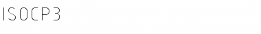 Download ISOCP3 Font Download ISOCP3 Font