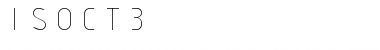 Download ISOCT3 Font Download ISOCT3 Font