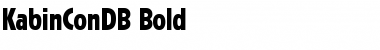 Download KabinConDB Bold Font