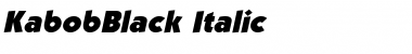 Download KabobBlack Italic Font