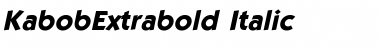 Download KabobExtrabold Italic Font