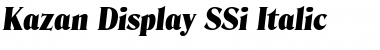 Download Kazan Display SSi Italic Font