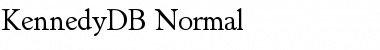 Download KennedyDB Normal Font