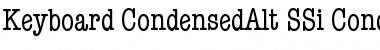 Download Keyboard CondensedAlt SSi Condensed Alternate Font