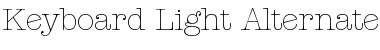 Download Keyboard Light Alternate SSi Light Alternate Font