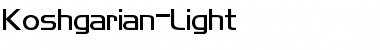 Download Koshgarian-Light Font