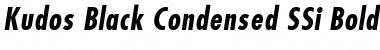 Download Kudos Black Condensed SSi Bold Condensed Italic Font