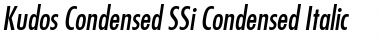 Download Kudos Condensed SSi Condensed Italic Font