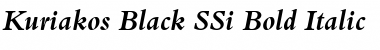 Download Kuriakos Black SSi Bold Italic Font