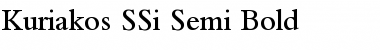 Download Kuriakos SSi Semi Bold Font