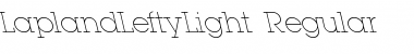 Download LaplandLeftyLight Regular Font