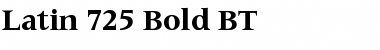 Download Latin725 BT Bold Font