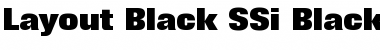 Download Layout Black SSi Font